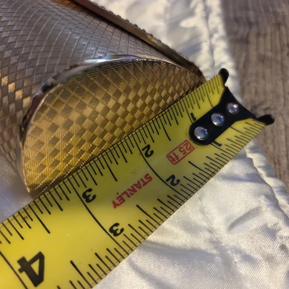 Vintage Mirror Chrystal Gold Elegant Metal Diamond Pattern Clutch Bag